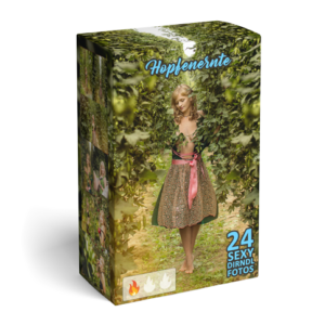 Hopfenernte im sexy Dirndl Kleid