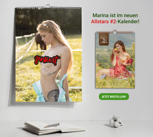 Marina im Allstars #2 Sexy Dirndl Kalender