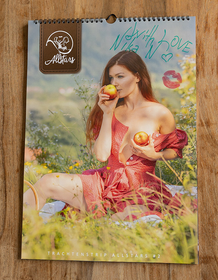 Allstars-#2 Sexy Dirndl Kalender mit Nika-Autogramm Allstars-#2 Sexy Dirndl Kalender mit Nika-Autogramm