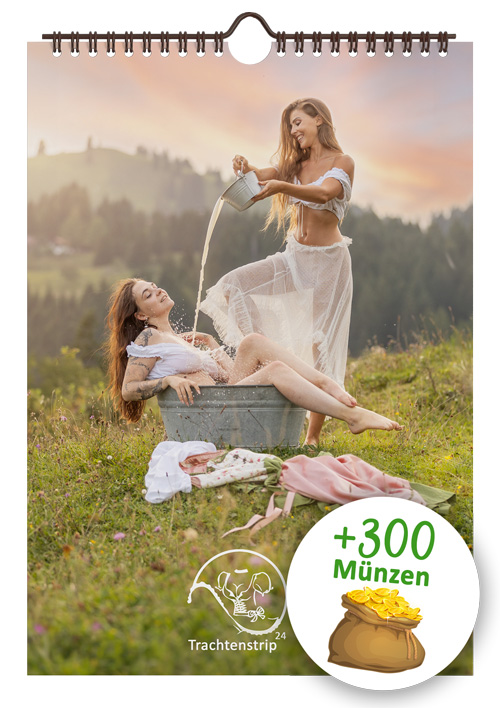 Trachtenstrip-Kalender 2024 mit Premium-Paket