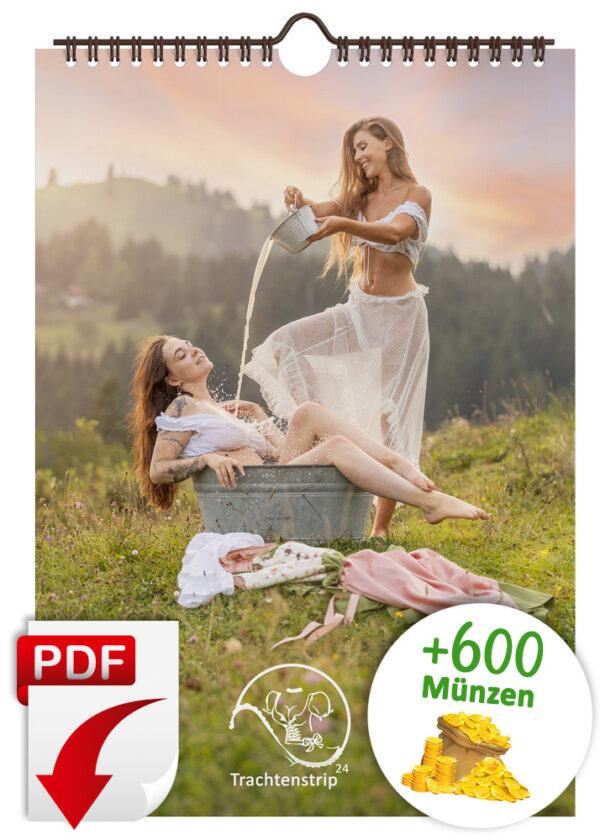 Trachtenstrip Kalender-2024 PDF-Download + 600 Münzen
